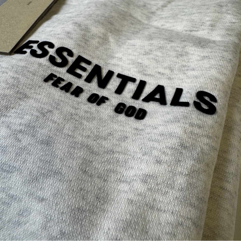Fear of God Essentials Hoodie Light Gray Pullover Mens Womens Unisex - Picture 4 of 6